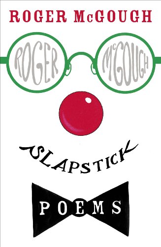Book cover for “Slapstick” featuring glasses, a red nose, and bow tie.