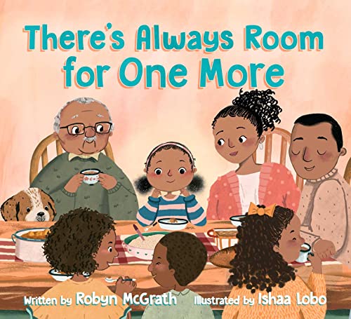 Book cover depicting a diverse family gathered around a dining table.