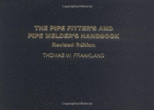Black book cover with gold text: "The Pipe Fitter's and Pipe Welder's Handbook.