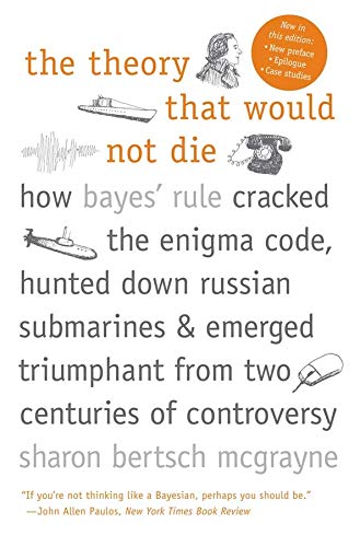 Book cover with illustrations of ships, a submarine, and a portrait.
