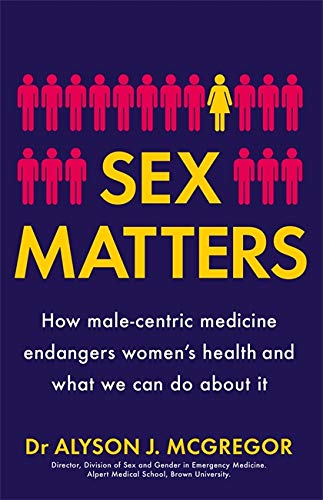 Book cover with pink figures, yellow text: "Sex Matters" and author's name.