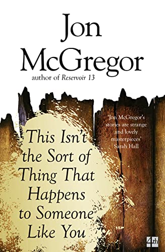 Book cover: dark wood texture with white title text by Jon McGregor.