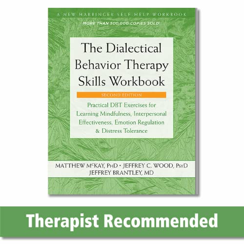 Green book cover with white title: "The Dialectical Behavior Therapy Skills Workbook.
