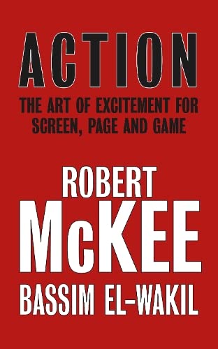 Red book cover with white text: "Action" by Robert McKee and Bassim El-Wakil.