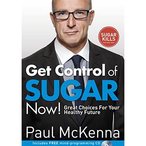 Book cover featuring a man in a suit and the title “Get Control of Sugar.”