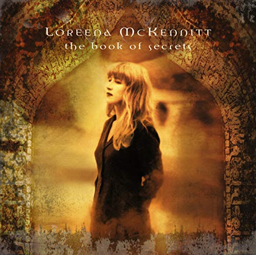 Loreena McKennitt album cover, “The Book of Secrets”, with a portrait.