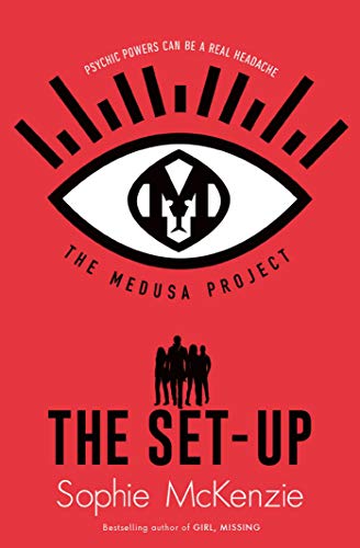 Red book cover with an eye symbol, silhouettes, and title: "The Medusa Project.