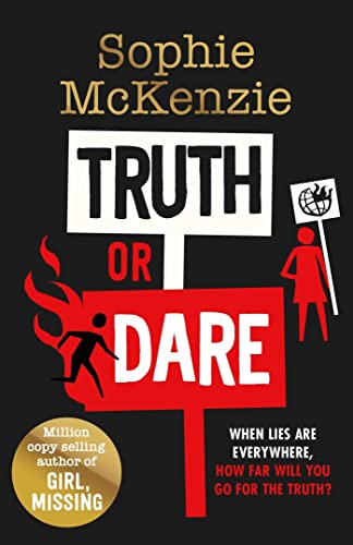 Book cover: "Truth or Dare" by Sophie McKenzie, with red and black imagery.