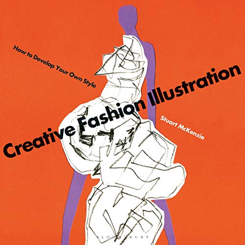 Book cover: fashion illustration with sketched figure and bold text.