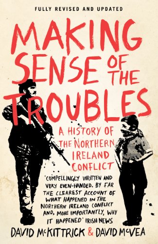 Book cover: “Making Sense of the Troubles,” showing silhouettes and text.