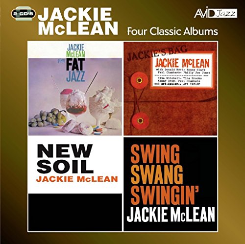 CD cover for Jackie McLean's Four Classic Albums featuring four different album art panels.