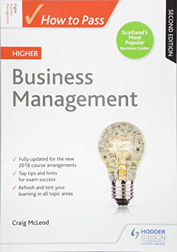 Front cover of the Higher Business Management textbook featuring a lightbulb illustration.
