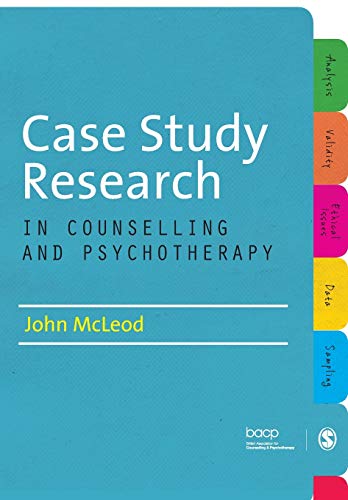 Book cover: "Case Study Research in Counselling and Psychotherapy" by John McLeod.