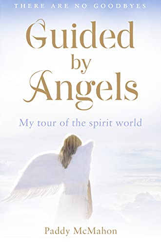 Book cover with title "Guided by Angels" and image of angel's wings.