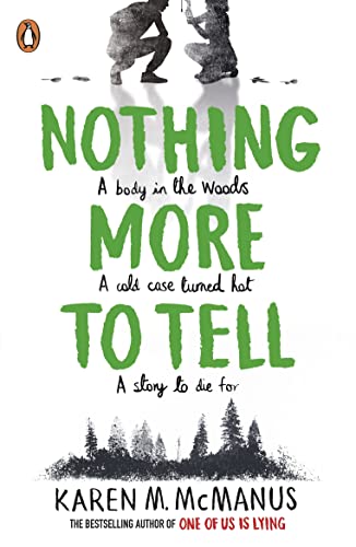 Book cover: "Nothing More to Tell" with silhouettes of people and trees.