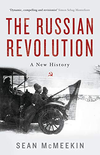 Book cover: “The Russian Revolution” with a historical image of soldiers.