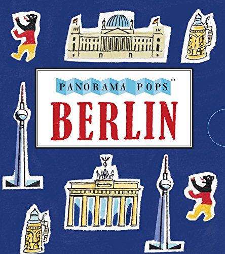 Berlin pop-up book cover with illustrated landmarks and a bear motif.