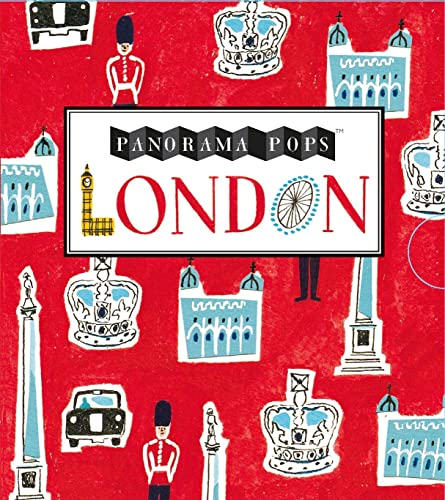 Red cover with illustrated London landmarks: Big Ben, crowns, and guards.