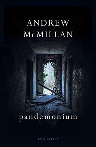 Book cover for "Pandemonium" by Andrew McMillan, featuring a dilapidated doorway.