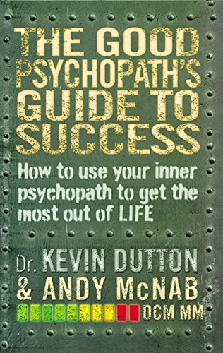 Green book cover with bold yellow title: "The Good Psychopath's Guide to Success".