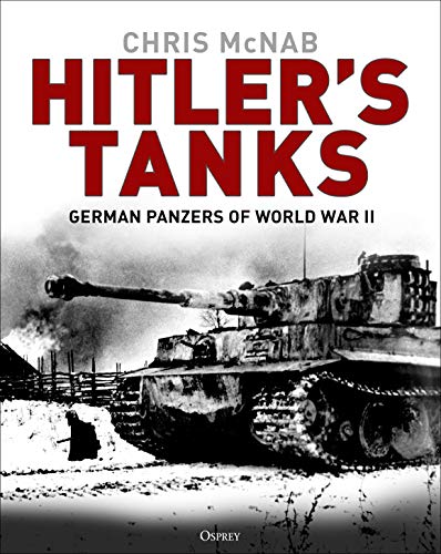 Book cover: "Hitler's Tanks" featuring a German Panzer tank in snow.
