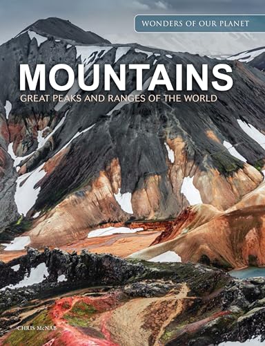 Book cover featuring a snow-capped, colorful mountain range landscape.