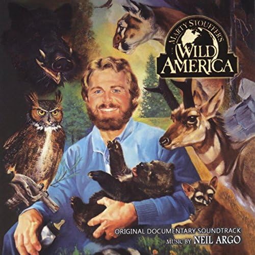 CD cover featuring a man with wildlife including a bear, owl, and deer.