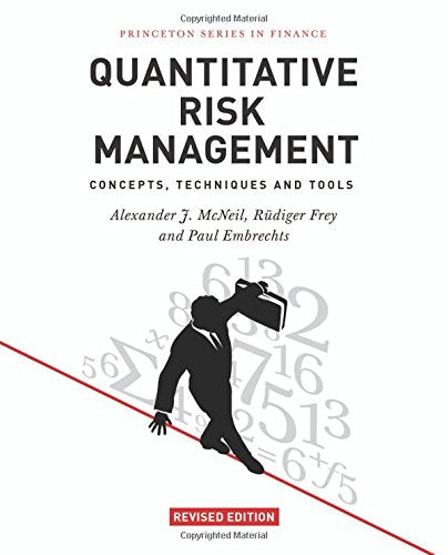 Book cover: "Quantitative Risk Management," with a falling figure illustration.