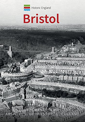 Historic England book cover featuring a vintage aerial view of Bristol.