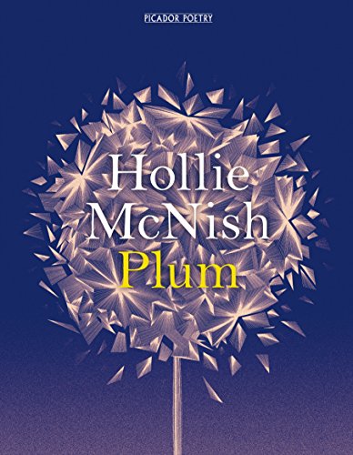 Book cover for "Plum" by Hollie McNish with abstract floral design.