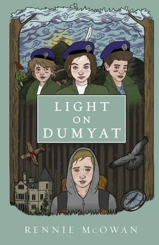 Book cover: illustrated children with a house, plane, and bird.