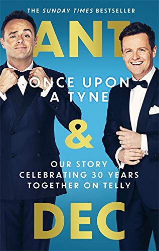 Book cover featuring Ant and Dec in tuxedos, with gold lettering.