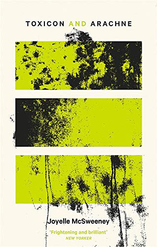 Book cover: "Toxicon and Arachne" with abstract yellow and black design.
