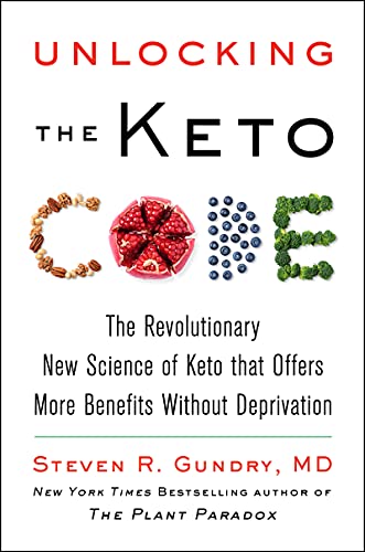 Book cover titled Unlocking the Keto Code by Steven R. Gundry, MD.