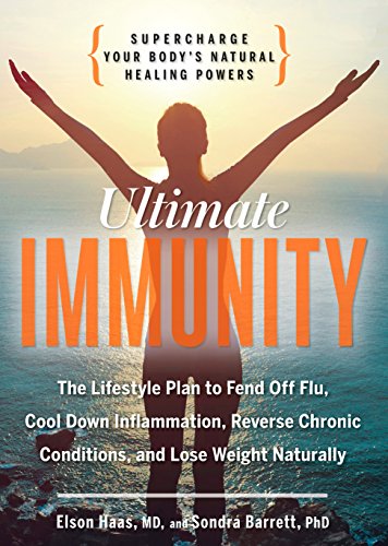 Book cover with silhouette of woman against ocean sunset, titled “Ultimate Immunity.”