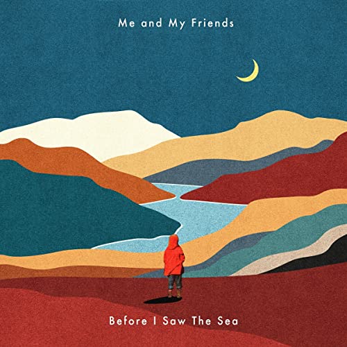 CD cover with illustrated landscape, lone figure, and crescent moon.