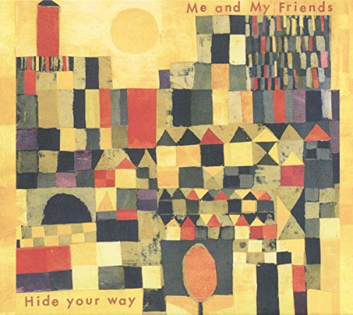 CD cover with abstract, colorful geometric shapes resembling a town.