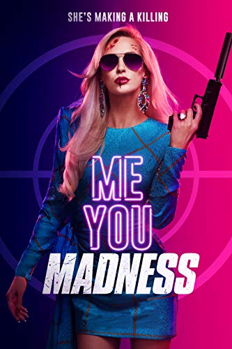 DVD cover featuring a blonde woman in blue holding a gun, with bold title text.