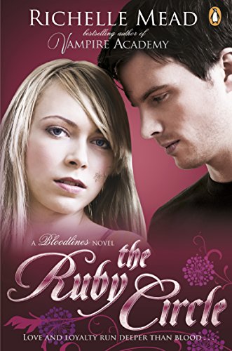 Book cover featuring a blonde woman and a man against a dark pink background.