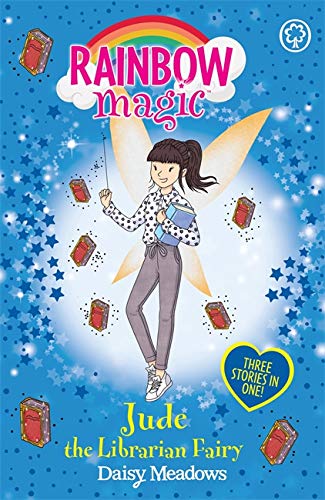 Book cover featuring a fairy holding a wand and book, with rainbow text.