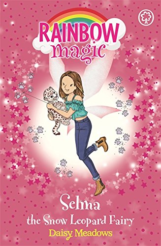 Book cover featuring a girl holding a snow leopard cub with fairy wings.