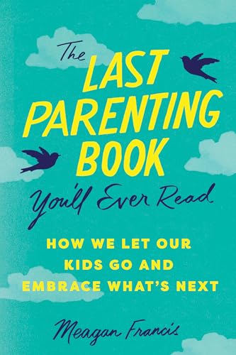 Book cover with teal background, yellow title, and flying birds.