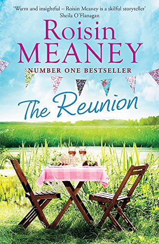 Book cover: "The Reunion" by Roisin Meaney, with a picnic scene.
