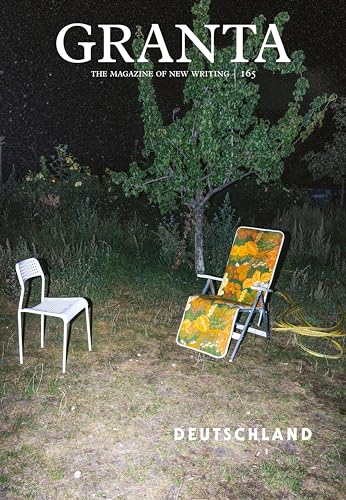Granta magazine cover with a nighttime garden scene and deck chairs.