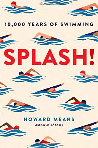 Book cover: "Splash!", swimmers in blue waves, red caps, white background.