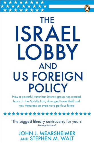 Book cover: "The Israel Lobby and US Foreign Policy" by Mearsheimer.
