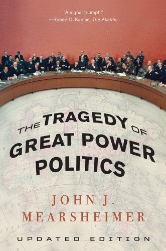 Book cover showing men at a curved table over a large world map background.
