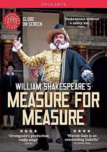 DVD cover for Shakespeare’s “Measure for Measure” at the Globe Theatre.