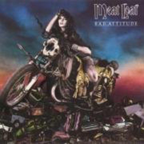 CD cover: Meat Loaf with motorcycle, dramatic lighting, and skull imagery.