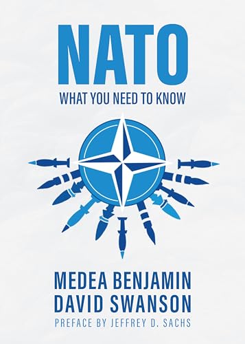 Book cover for “NATO: What You Need To Know” with a starburst and missiles.